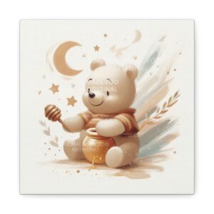 Winnie the Pooh: Honeyed Whimsy | Stretched Canvas