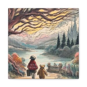Winnie the Pooh: The Stroll | Stretched Canvas