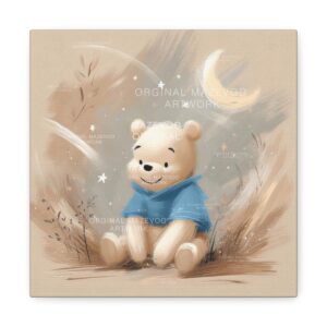 Winnie the Pooh: Twilight Moon | Stretched Canvas