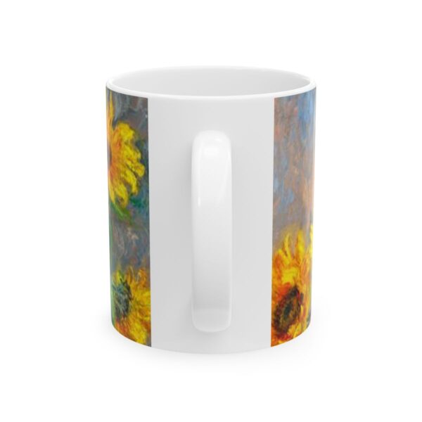 Bouquet of Sunflowers Mug (1881) | Claude Monet Coffee Mug - Image 2