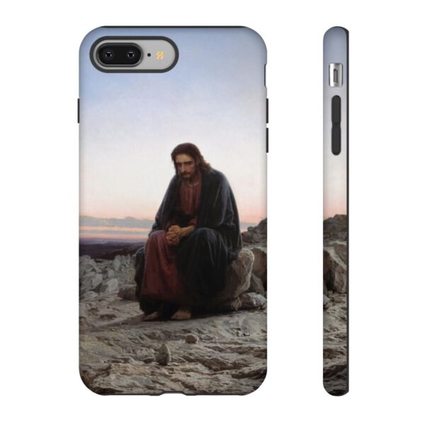 Christ in the Wilderness by Ivan Kramskoi Phone Case (1872) - Image 4