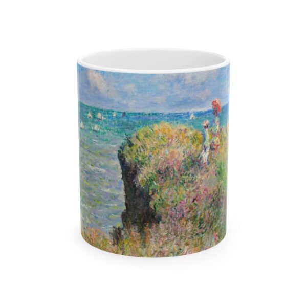 Cliff Walk at Pourville Mug (1882) | Claude Monet Coffee Mug |