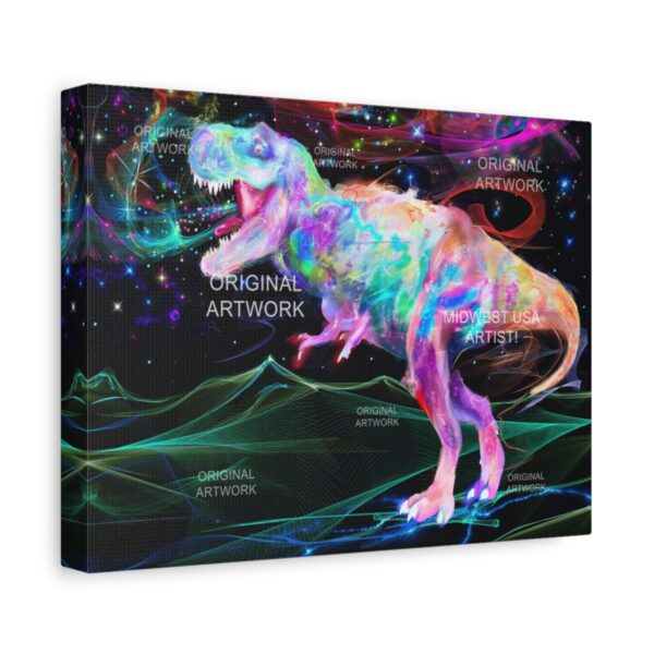 Cosmic Trex | Stretched Canvas - Image 2