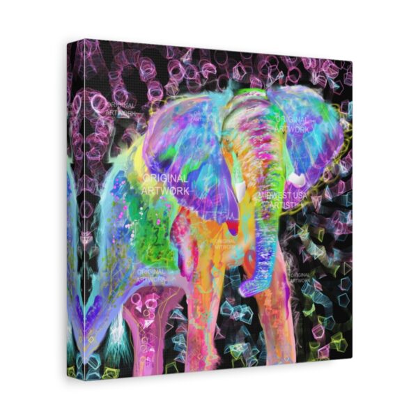 Elephant Fantasia | Stretched Canvas - Image 2