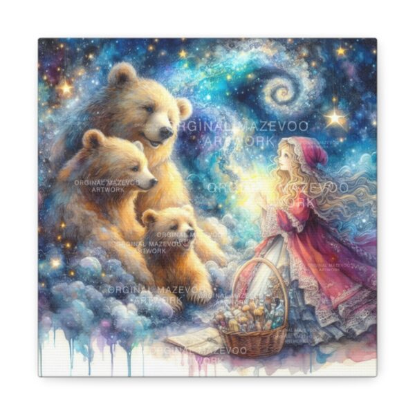 Goldilocks and the Three Bears: Mythic Night | Stretched Canvas