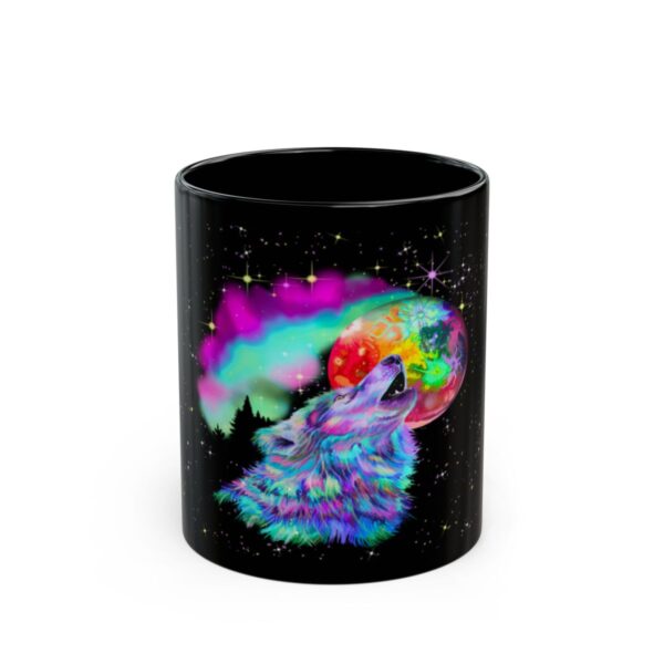 Howling Wolf At Moon Coffee Mug