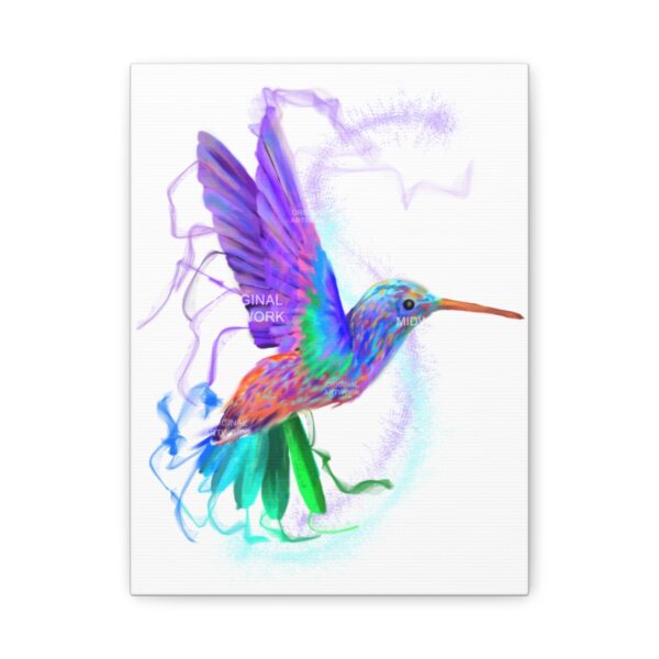 Hummingbird's Glow | Stretched Canvas