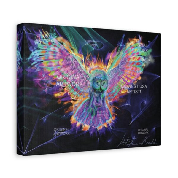 Owl's Dreamflight | Stretched Canvas - Image 2