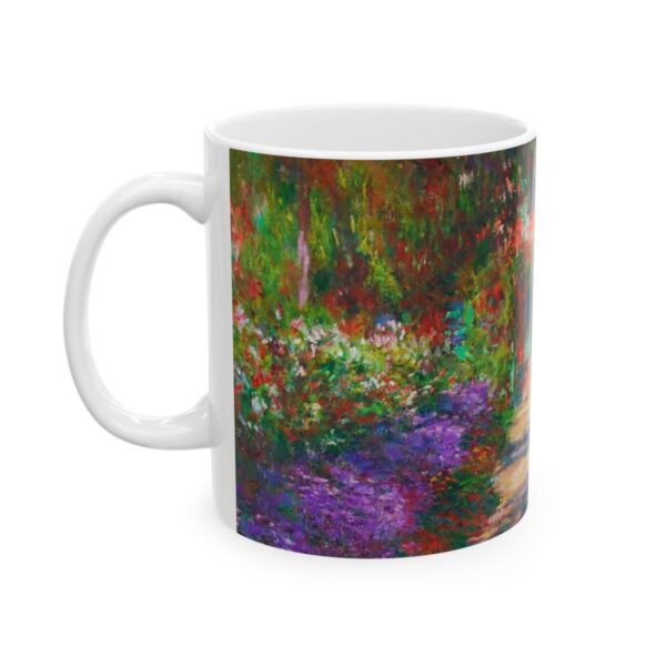 Pathway in Monet's Garden at Giverny Mug (1901) | Claude Monet Coffee Mug - Image 3