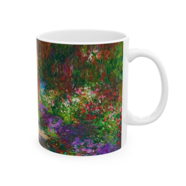 Pathway in Monet's Garden at Giverny Mug (1901) | Claude Monet Coffee Mug - Image 4