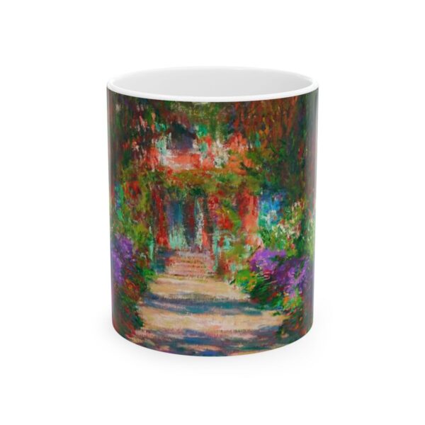 Pathway in Monet's Garden at Giverny Mug (1901) | Claude Monet Coffee Mug