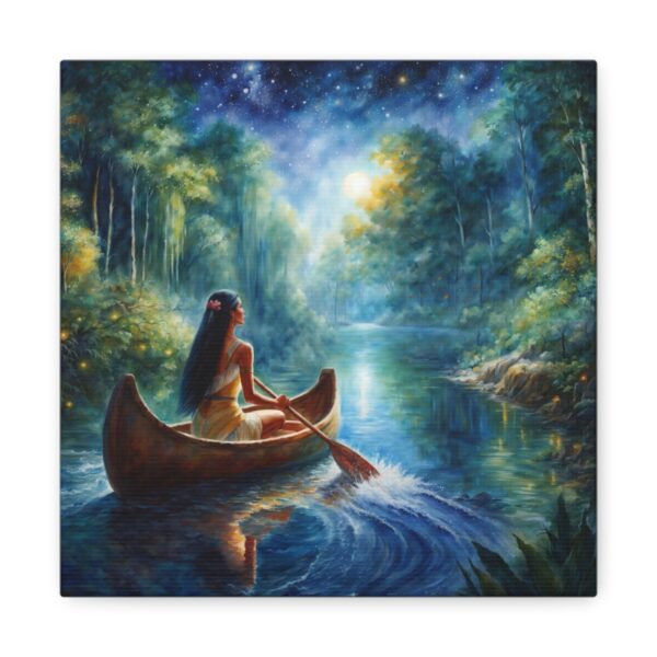 Pocahontas: Twilight Voyage Stretched Canvas