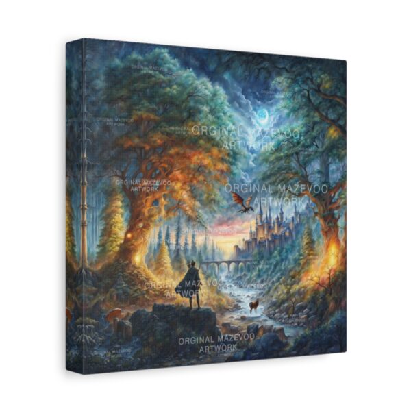 Robin Hood: Mystic Dawn in Sherwood | Stretched Canvas - Image 2