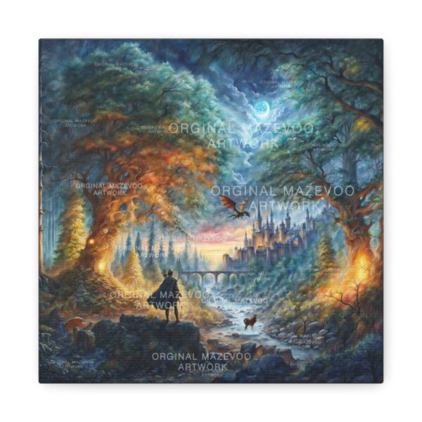 Robin Hood: Mystic Dawn in Sherwood | Stretched Canvas