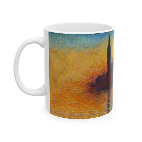 San Giorgio Maggiore at Dusk Mug (1908) | Claude Monet Coffee Mug - Image 3