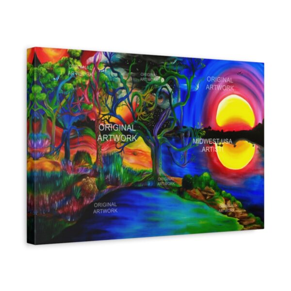 Sunset Evening Whispers | Stretched Canvas - Image 2