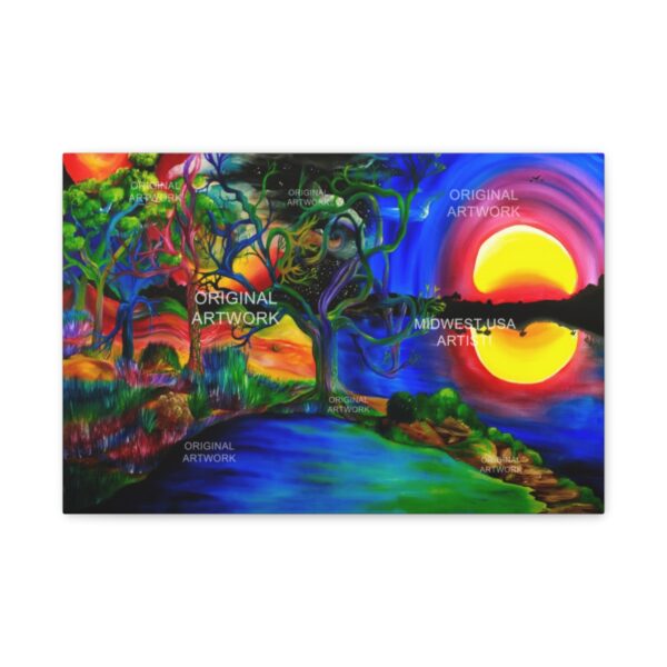 Sunset Evening Whispers | Stretched Canvas