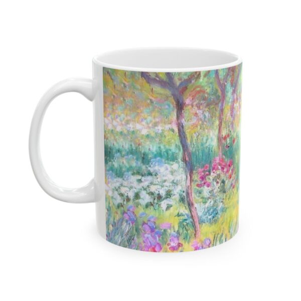 The Artist's Garden at Giverny Mug (1900) | Claude Monet Coffee Mug - Image 3