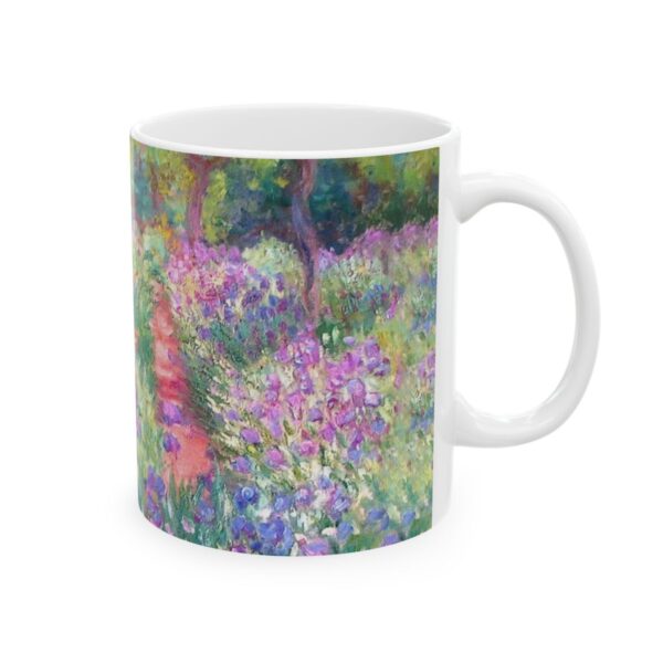 The Artist's Garden at Giverny Mug (1900) | Claude Monet Coffee Mug - Image 4