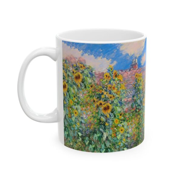 The Artist's Garden at VÃ©theuil Mug (1881) | Claude Monet Coffee Mug | - Image 3