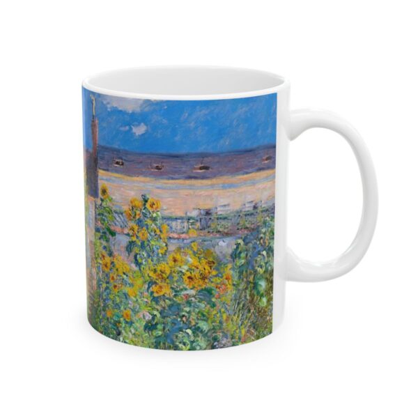 The Artist's Garden at VÃ©theuil Mug (1881) | Claude Monet Coffee Mug | - Image 4