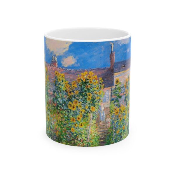 The Artist's Garden at VÃ©theuil Mug (1881) | Claude Monet Coffee Mug |