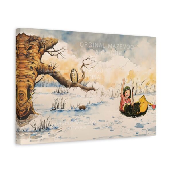 Winnie the Pooh: Umbrella Voyage | Stretched Canvas - Image 2