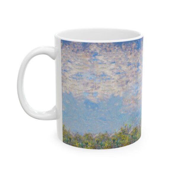 Woman with a Parasol - Madame Monet and Her Son Mug (1875) | Claude Monet Coffee Mug | - Image 3