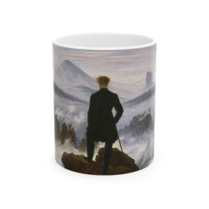 Wanderer above the Sea of Fog (1818) | Caspar David Friedrich | 11 & 15 oz Coffee Mug
