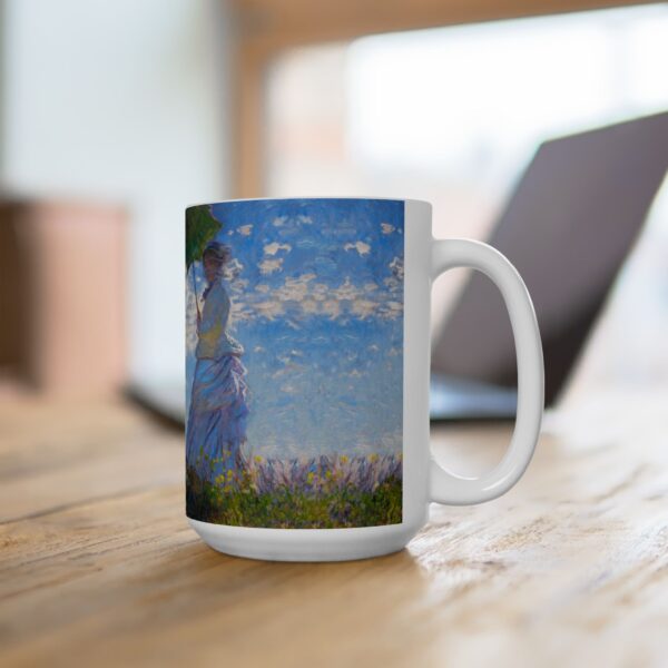 Woman with a Parasol Mug | Monet Coffee Mug | 11 & 15 oz - Image 6