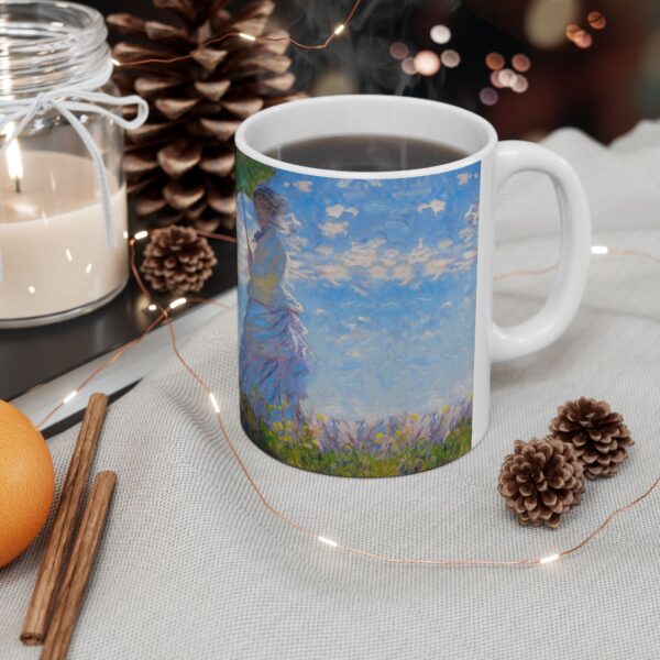 Woman with a Parasol Mug | Monet Coffee Mug | 11 & 15 oz - Image 4