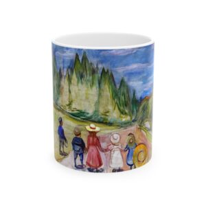 The Fairytale Forest Mug (1902) | Edvard Munch Coffee Mug 11 oz & 15 oz