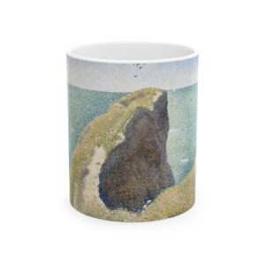 Le Bec du Hoc, Grandcamp Mug (1885) | Georges Seurat Coffee Mug 11 & 15 oz |