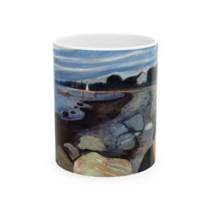 Melancholy Mug | Edvard Munch Coffee Mug | Historic Painting Collector Gift 11 oz & 15 oz
