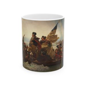 Washington Crossing the Delaware Coffee Mug | Emanuel Leutze Artwork Cup |