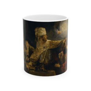 Belshazzar's Feast Mug (1638) | Rembrandt Coffee Mug | Old Testament Mug