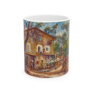 The house of Les Collettes in Cagnes Mug (1912) | Pierre-Auguste Renoir coffee Mug |