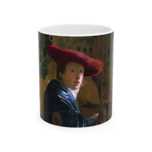 Johannes Vermeer Mug | Girl with a Red Hat Coffee Mug |