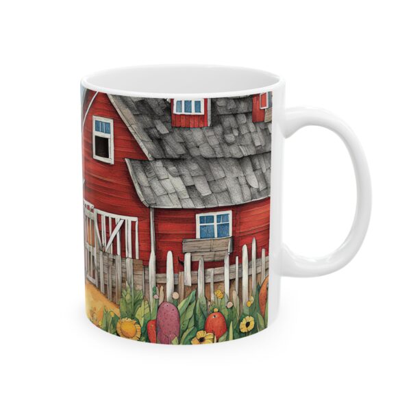 Cute Farm Animals | Farm Animal Mug  | Birds Chicken Cows Barn Gift  | Kids Mug Women, Men, Boys, & Girls | Kids Artwork Coffee Fun Drawing - Image 4