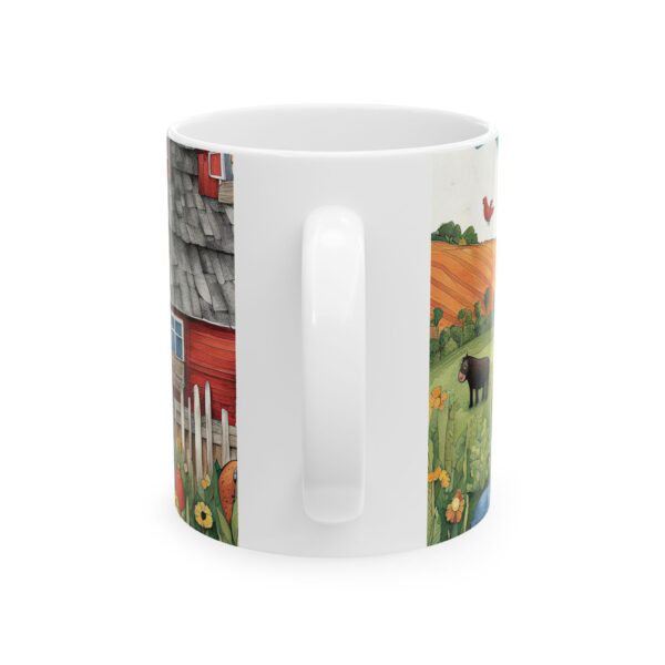 Cute Farm Animals | Farm Animal Mug  | Birds Chicken Cows Barn Gift  | Kids Mug Women, Men, Boys, & Girls | Kids Artwork Coffee Fun Drawing - Image 2